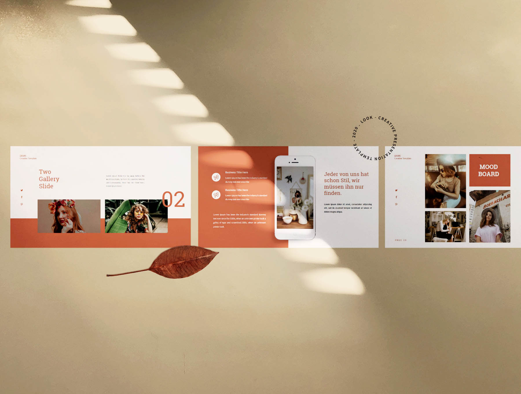16设计素材网下午茶：极简高端时尚的16设计素材网精选Google演示模板插图(1)