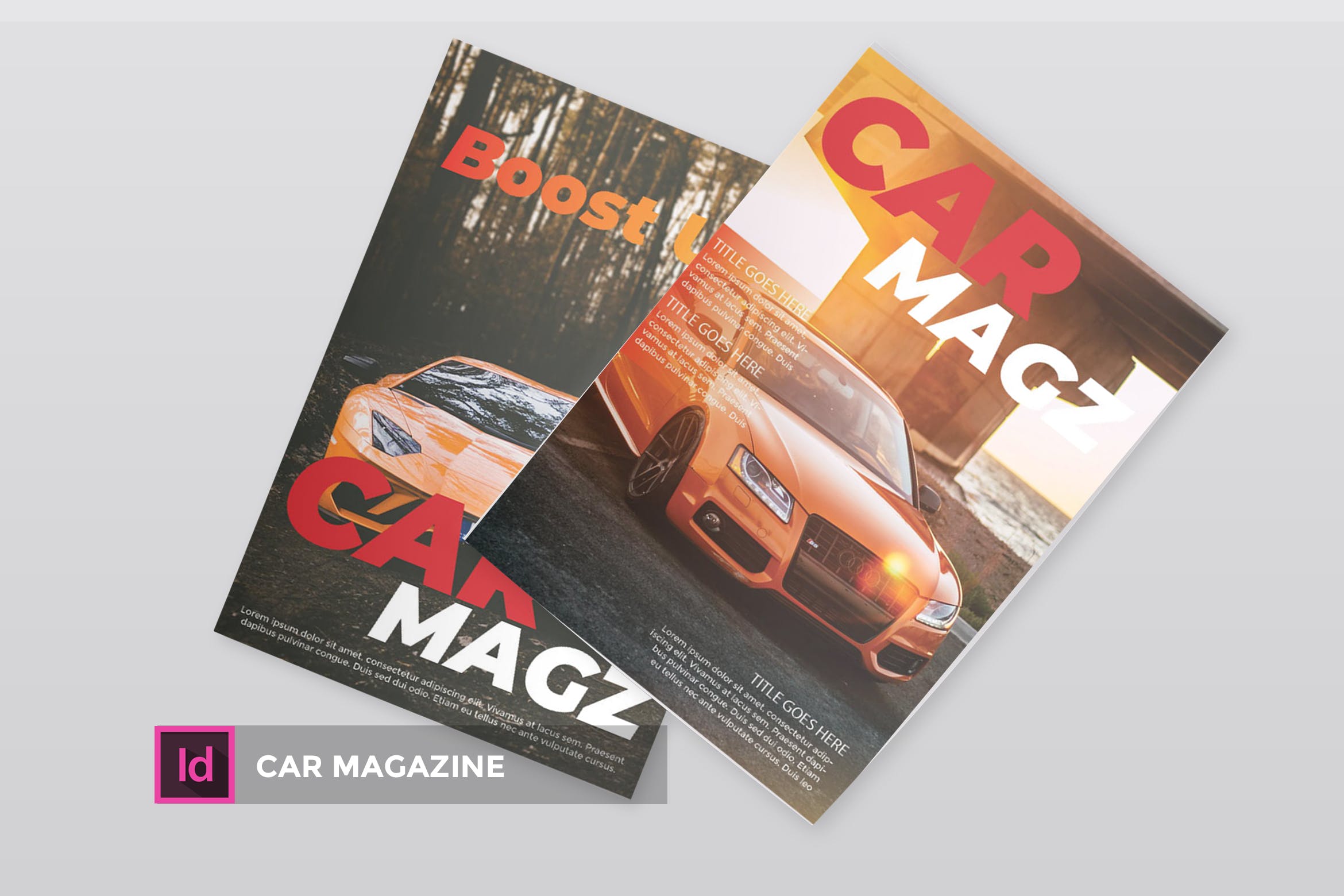 汽车主题素材库精选杂志设计InDesign模板 Car | Magazine Template插图