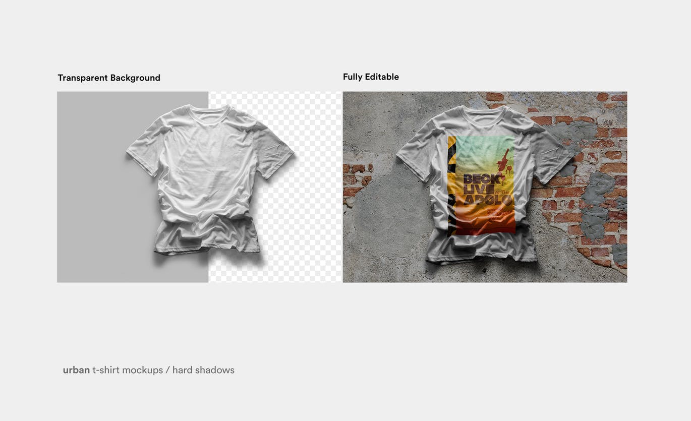都市风格T恤印花图案设计预览样机16设计网精选 Urban T-Shirt Mock-Up插图(5)