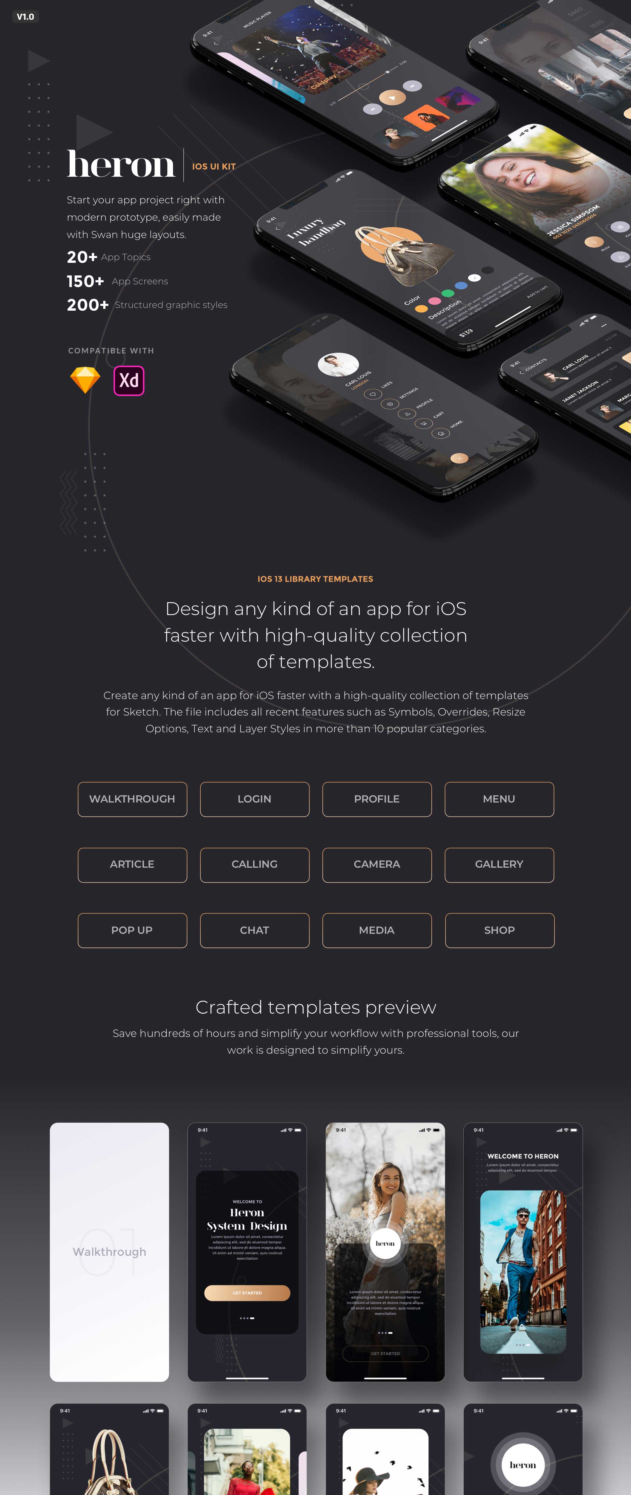 非凡图库下午茶：高质量优雅的IOS UI设计非凡图库精选套件插图