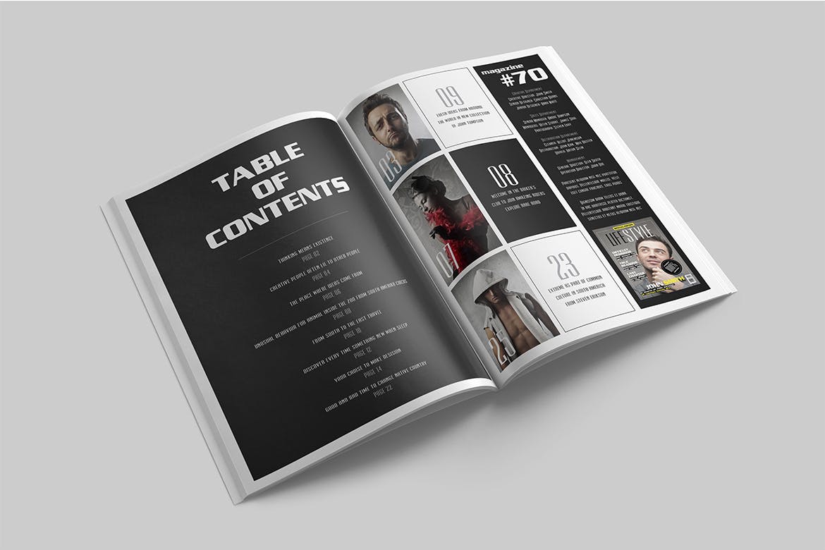 生活方式主题素材库精选杂志版式设计模板 Magazine Template插图(1)