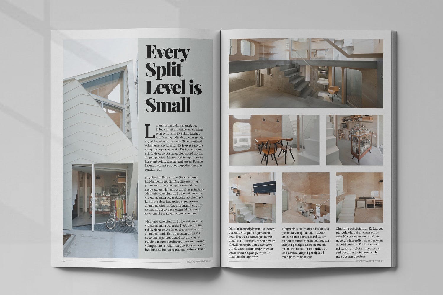 室内设计主题非凡图库精选杂志排版设计模板 Inscape Interior Magazine插图(10)