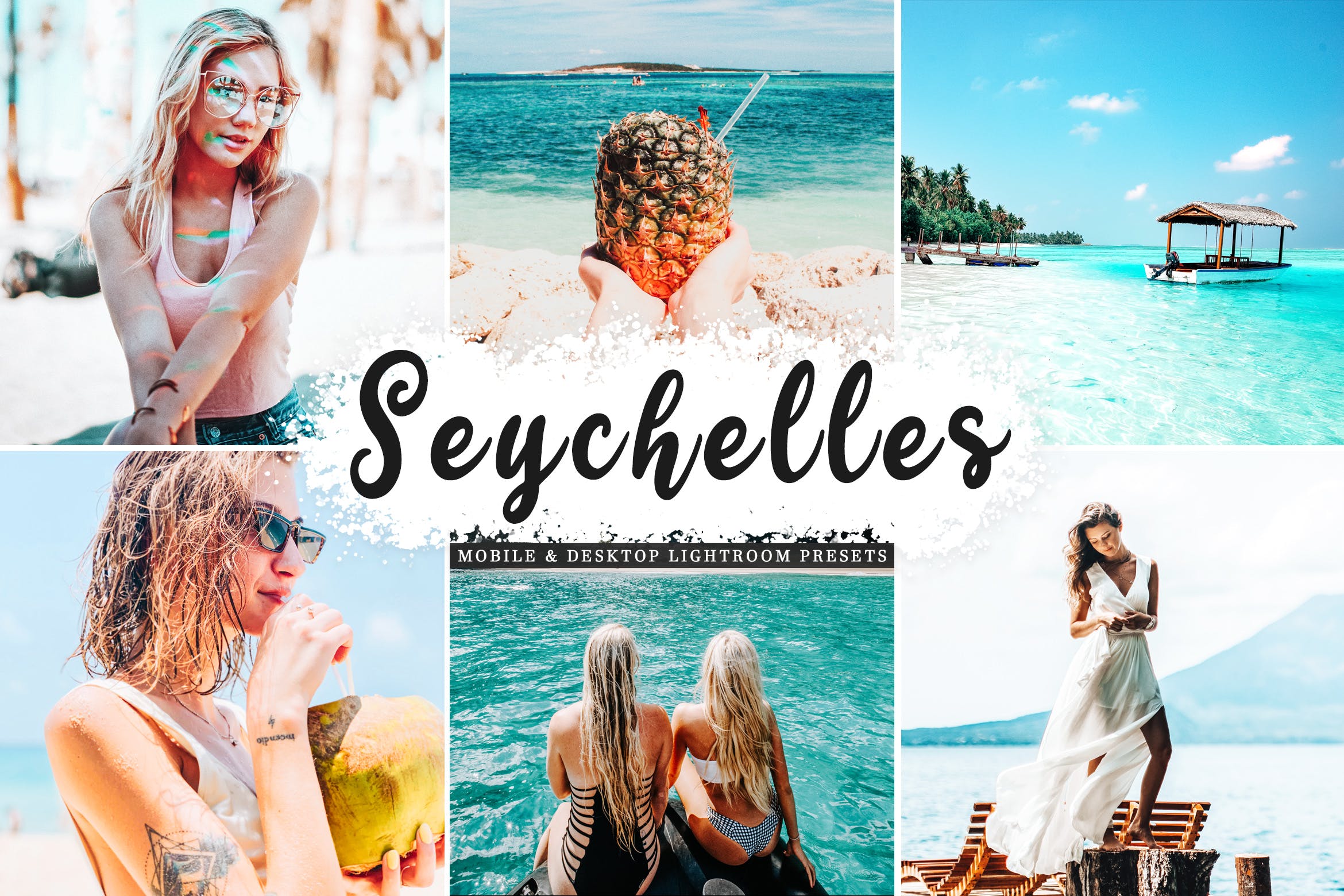 摄影大师必备明亮自然鲜艳色调照片处理16图库精选LR预设 Seychelles Mobile & Desktop Lightroom Presets插图