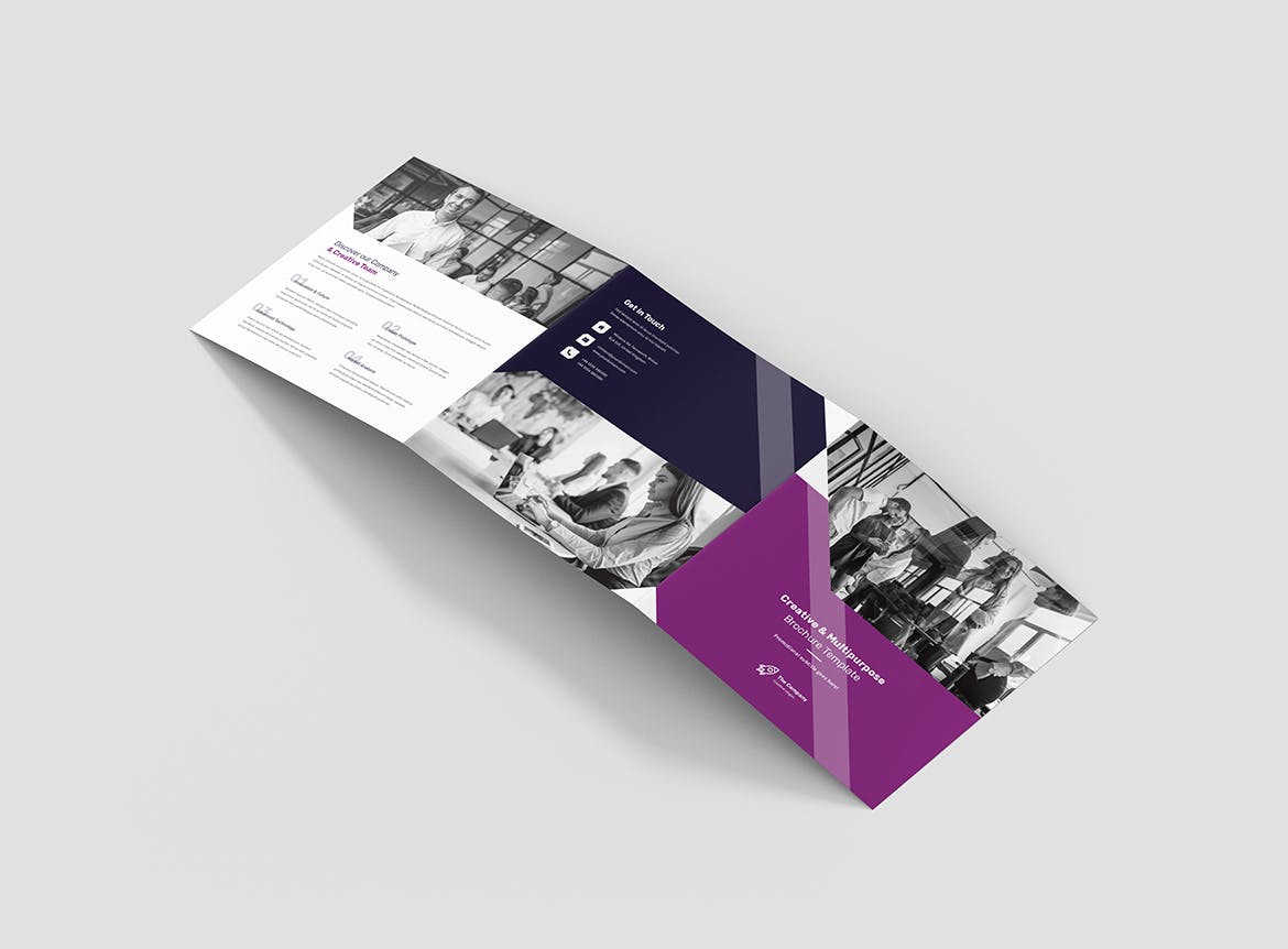 创意多用途三折宣传单设计模板 Brochure – Creative Multipurpose Tri-Fold Square插图(9)