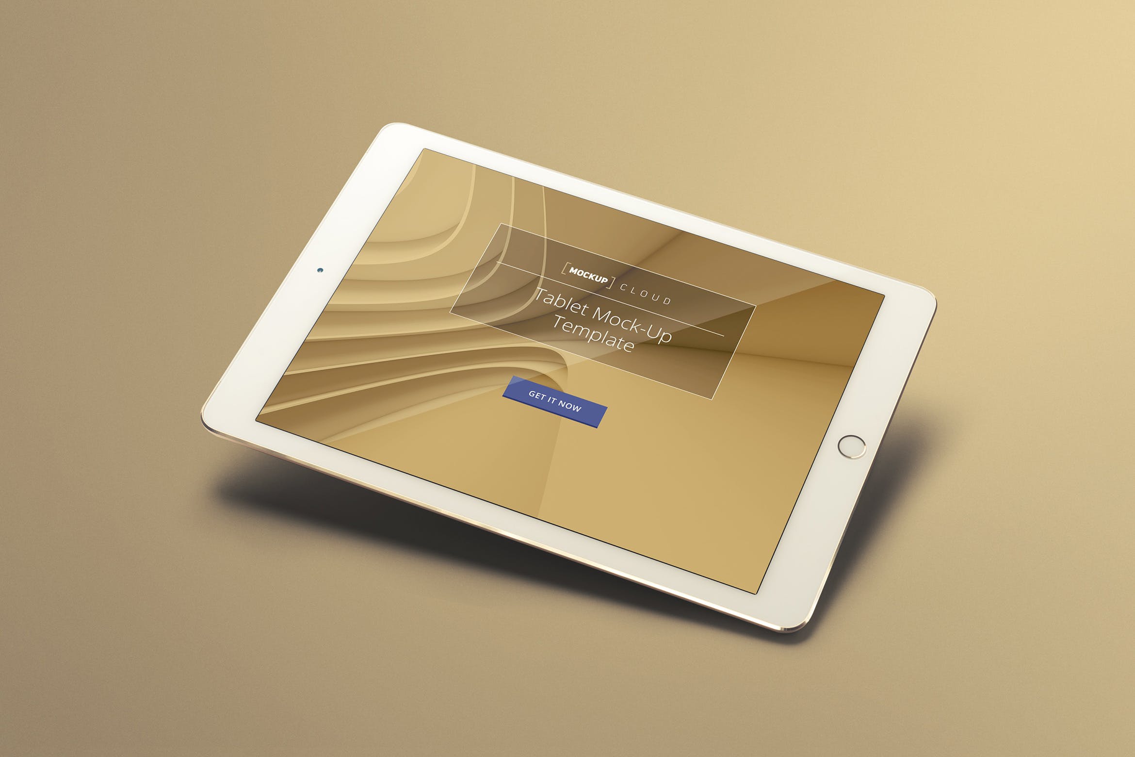 单色背景平板电脑UI设计展示16设计网精选样机 Tablet Mockup Set插图