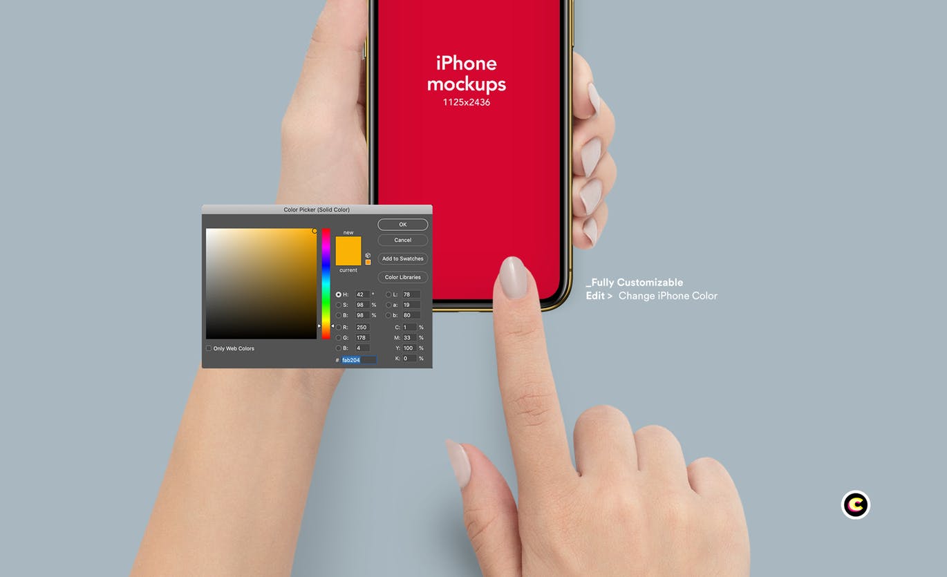 手持iPhone 11屏幕触摸演示素材中国精选样机模板 iPhone 11 Mockup插图(1)