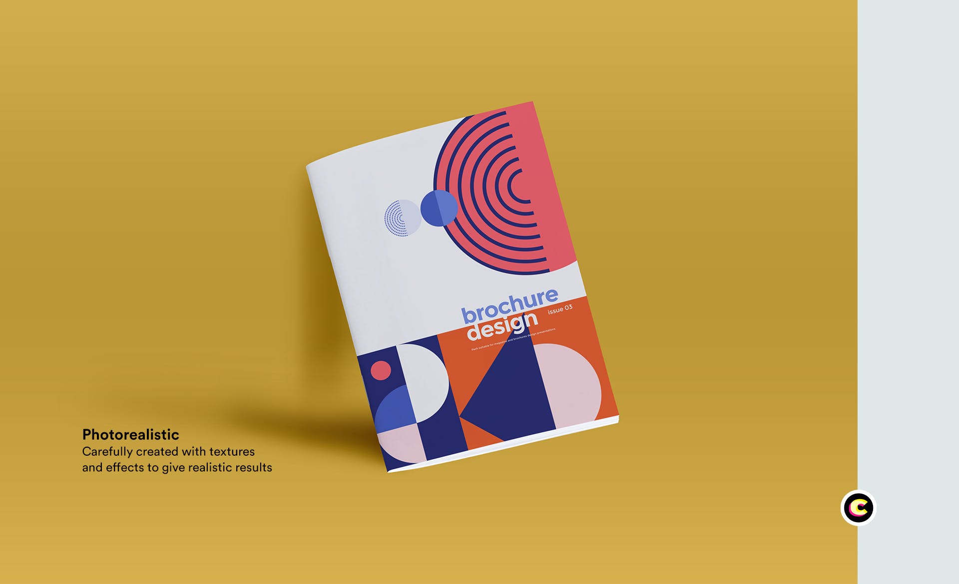 企业品牌画册/宣传册封面设计效果图样机16设计网精选 Brochure Mockup插图(3)