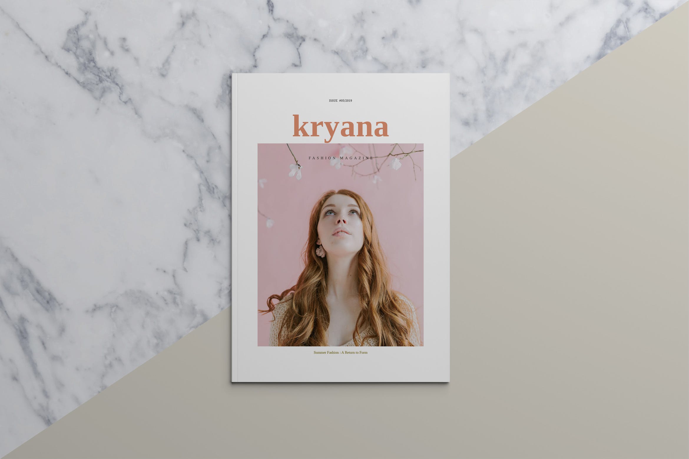 时尚主义北欧风格普贤居精选杂志设计模板 KRYANA – Fashion Magazine插图