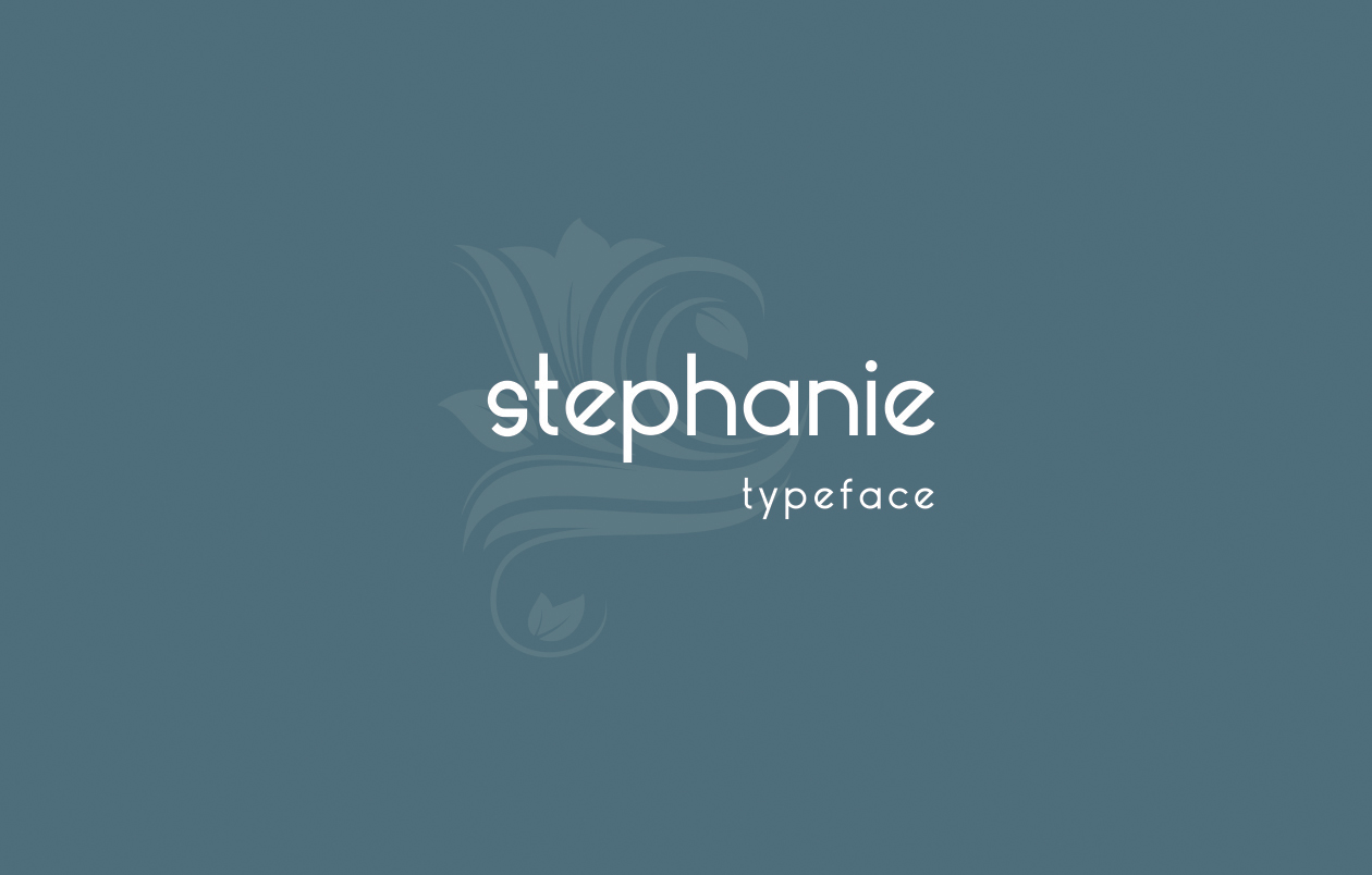 简约女性风格英文无衬线字体16设计素材网精选 Stephanie Font插图