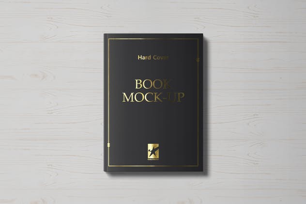 高端精装图书版式设计样机普贤居精选模板v1 Hardcover Book Mock-Ups Vol.1插图(3)