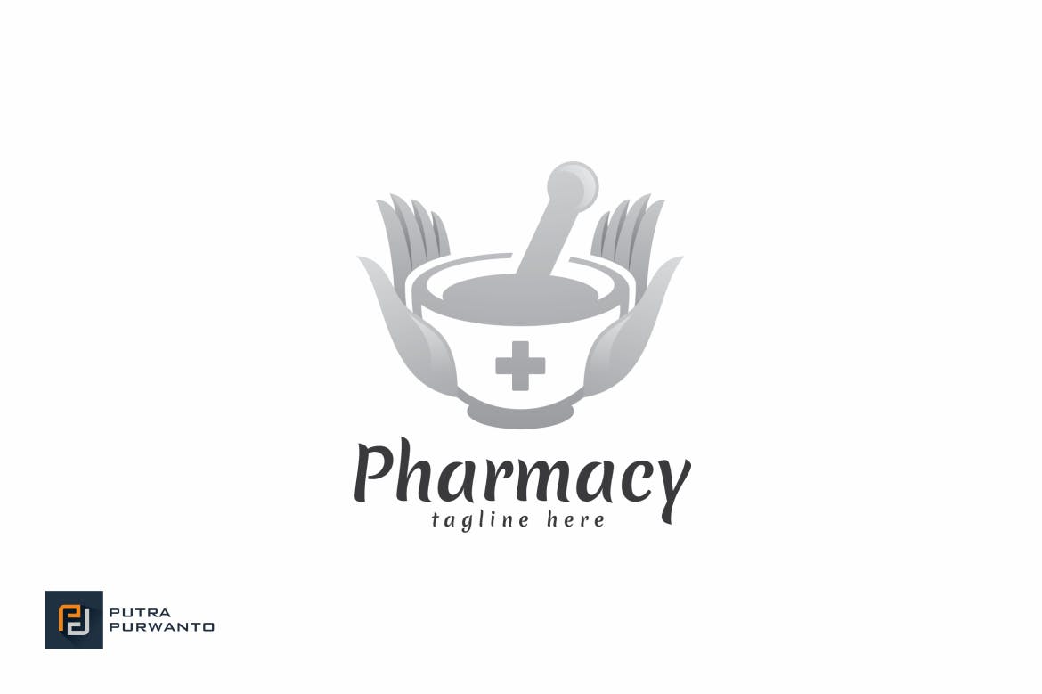 药房商标品牌Logo设计素材库精选模板 Pharmacy – Logo Template插图(2)