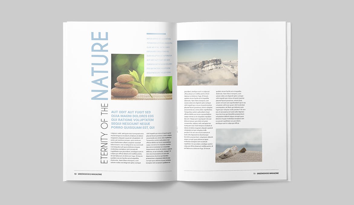 农业/自然/科学主题16设计网精选杂志排版设计模板 Magazine Template插图(5)