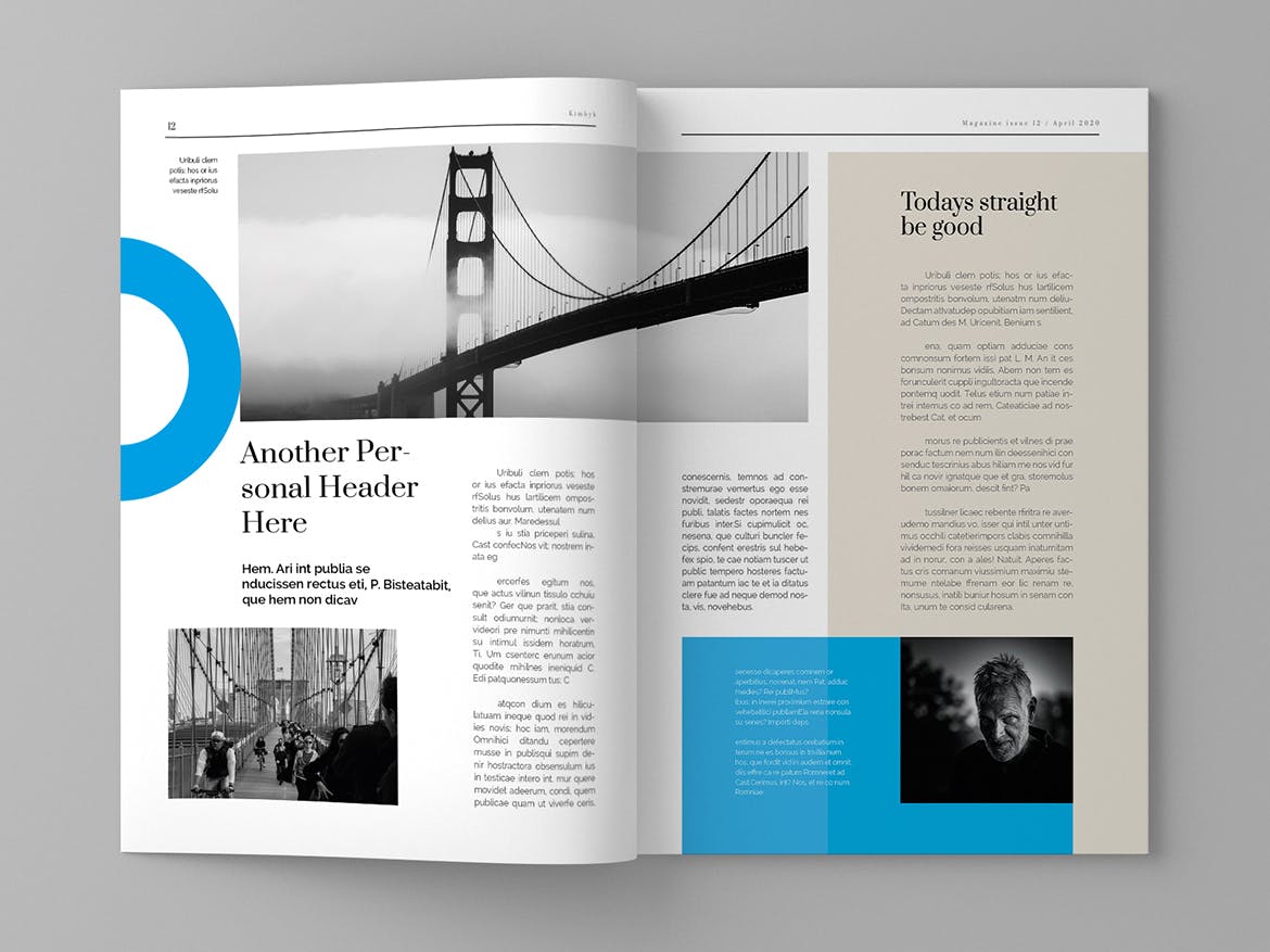 人物专访16设计网精选杂志排版设计模板 Sergeyi – Magazine Template插图(7)
