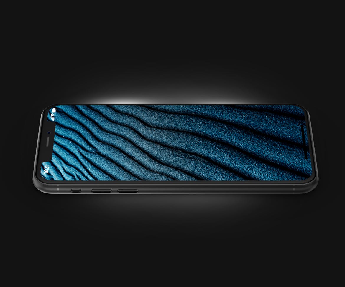 酷黑色iPhone 11 Pro Max屏幕预览素材库精选样机模板 Phone 11 Black PSD Mockups插图(1)