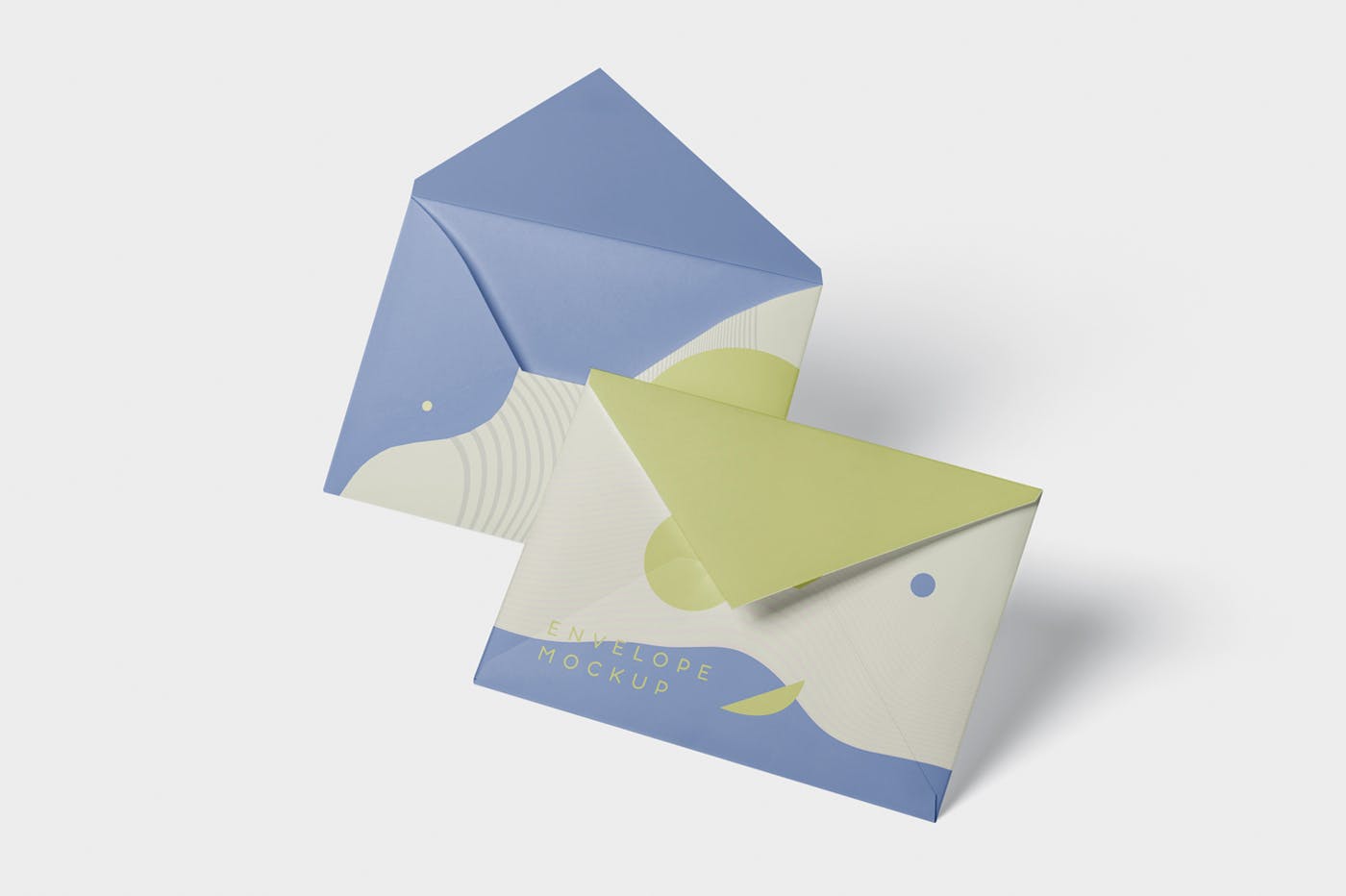 高端企业信封外观设计图素材库精选模板 Envelope C5 – C6 Mock-Up Set插图(3)