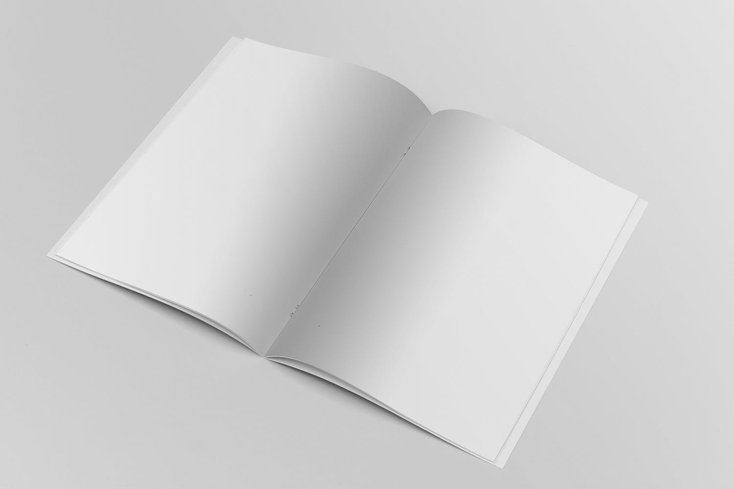 A4宣传小册子/企业画册内页排版设计效果图样机16设计网精选 A4 Brochure Mockup Open Pages插图(1)