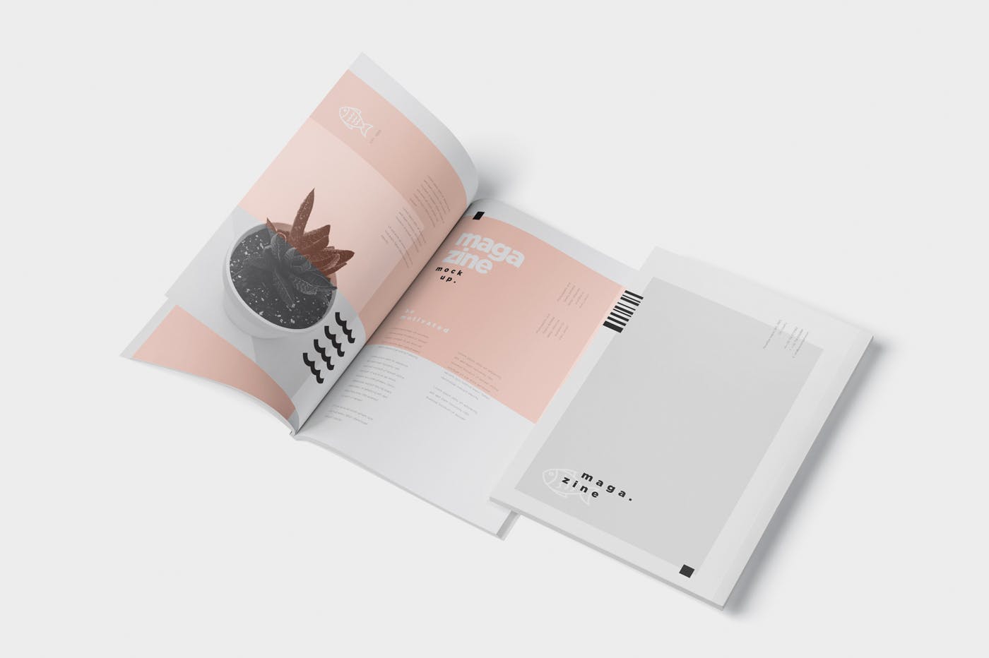 A4尺寸大小杂志封面&内页版式设计图样机16设计网精选 Magazine Mockup – A4 210×297 mm Size插图(4)
