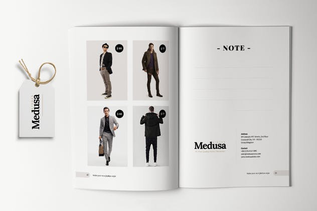 24页时尚产品目录手册版式普贤居精选Lookbook设计模板 MEDUSA – Lookbook Brochure Fashion插图(7)