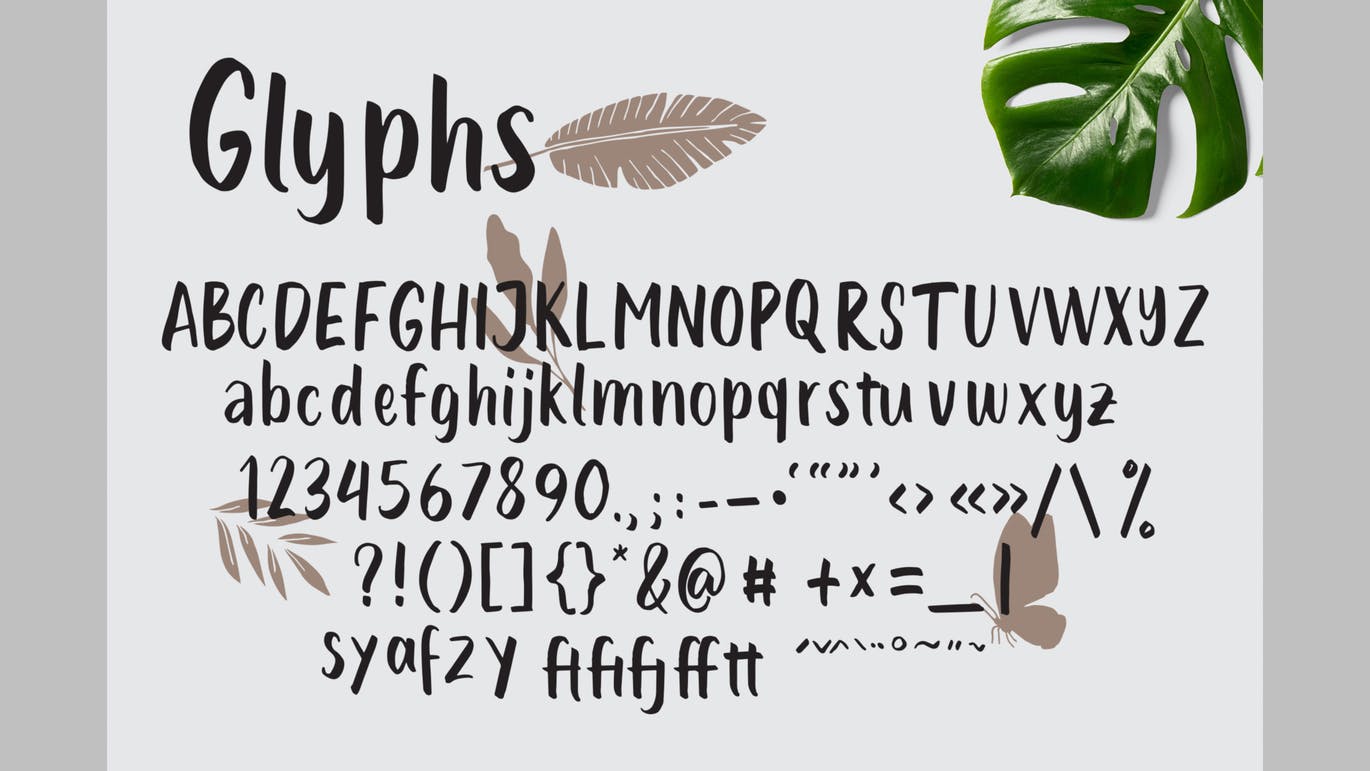 Logo/海报/服装/标签设计英文笔刷字体亿图网易图库精选 Lintang – Brush Font插图(4)
