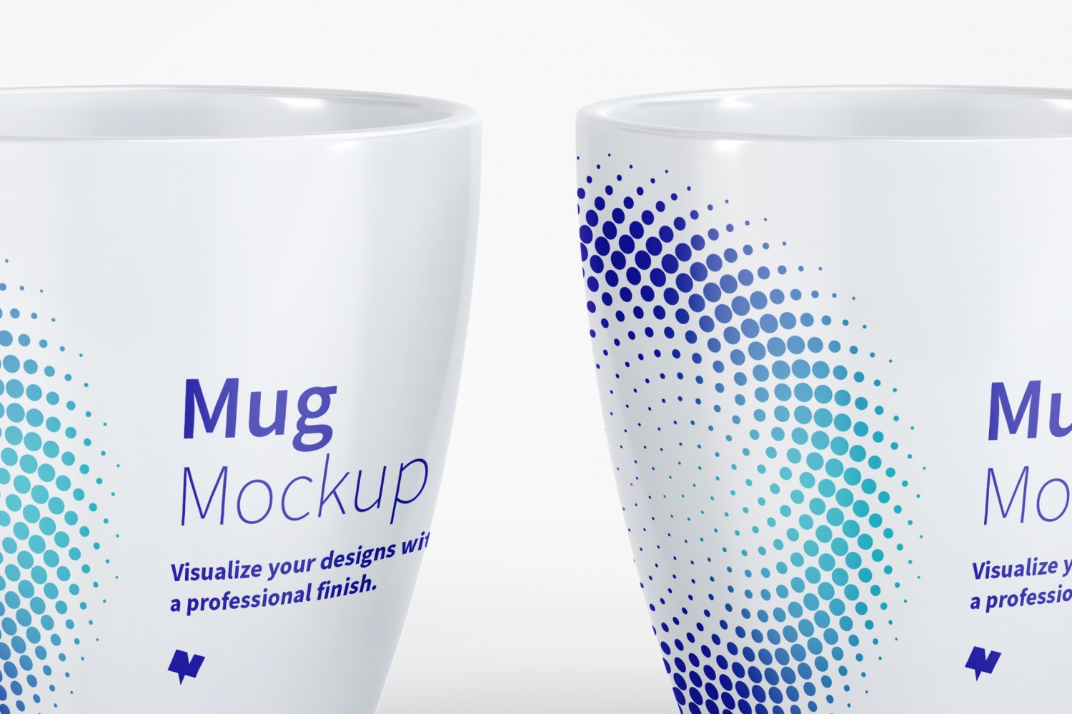 宽口马克杯陶瓷杯图案设计展示素材库精选v10 Mug Mockup 10插图