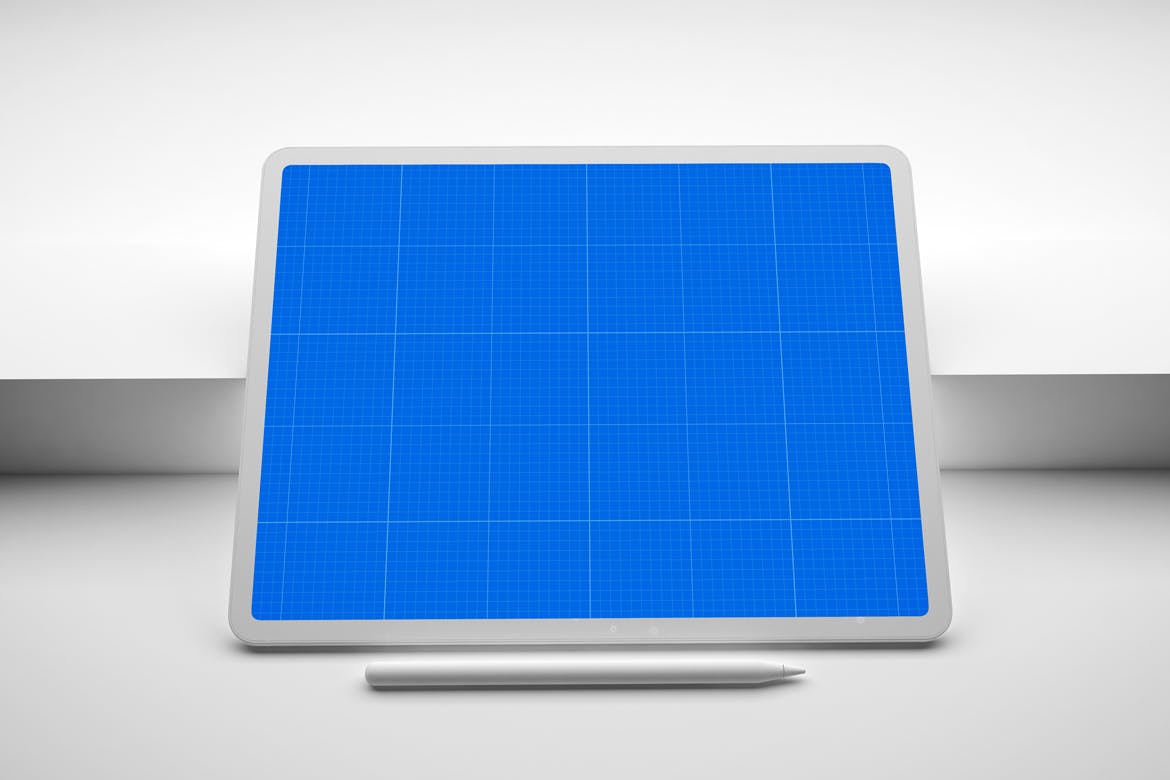 简约风格背景iPad Pro平板电脑普贤居精选样机模板v2 Clean iPad Pro V.2 Mockup插图(9)