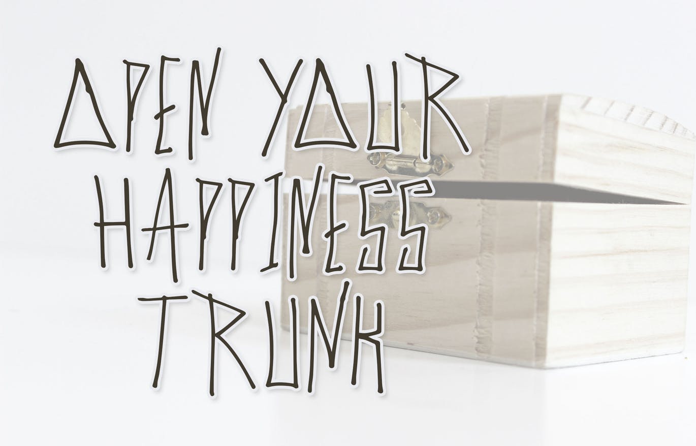 独特笔画创意英文手写字体16设计素材网精选 Cyber Trunk – Handwritten Font插图(1)