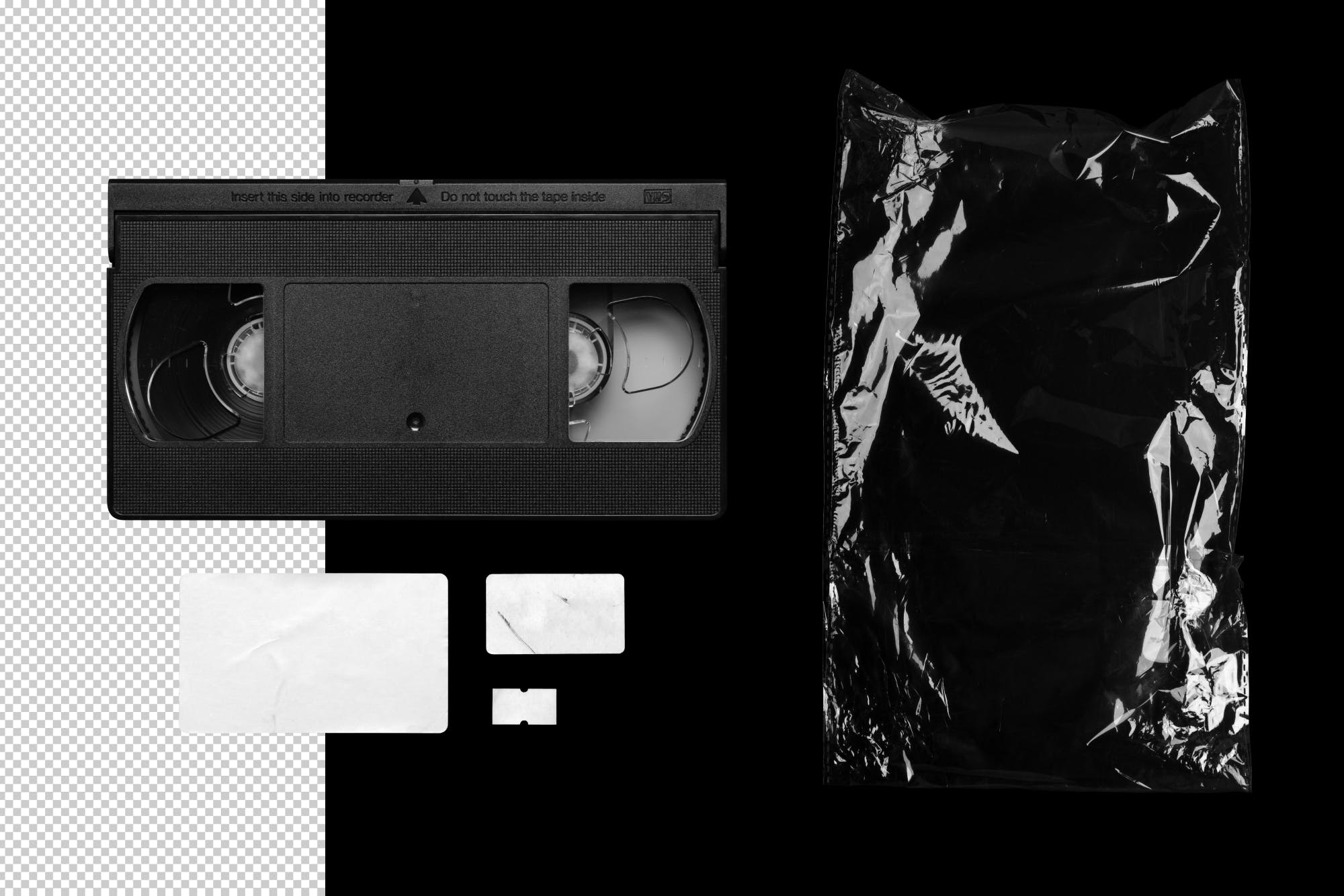 VHS磁带设计效果图素材库精选样机 VHS Cassette Mockup插图(6)