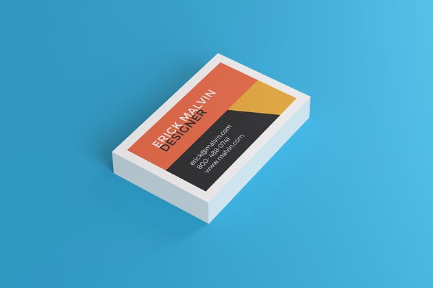 UK尺寸规格企业名片设计效果图非凡图库精选 UK Business Cards Mock-up’s [85×55 mm]插图(4)
