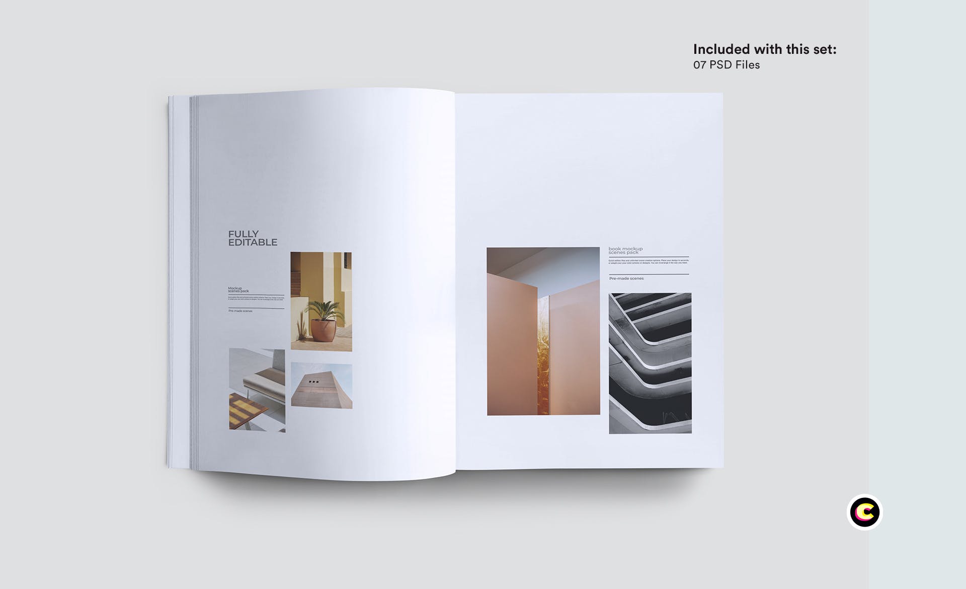 企业品牌画册/宣传册封面设计效果图样机素材库精选 Brochure Mockup插图(5)
