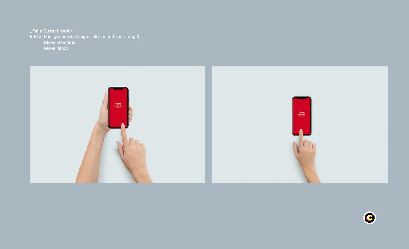 手持iPhone 11屏幕触摸演示素材中国精选样机模板 iPhone 11 Mockup插图(2)
