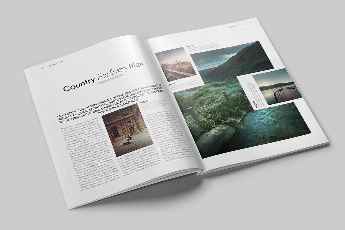 一套专业干净设计风格InDesign16设计网精选杂志模板 Magazine Template插图(3)