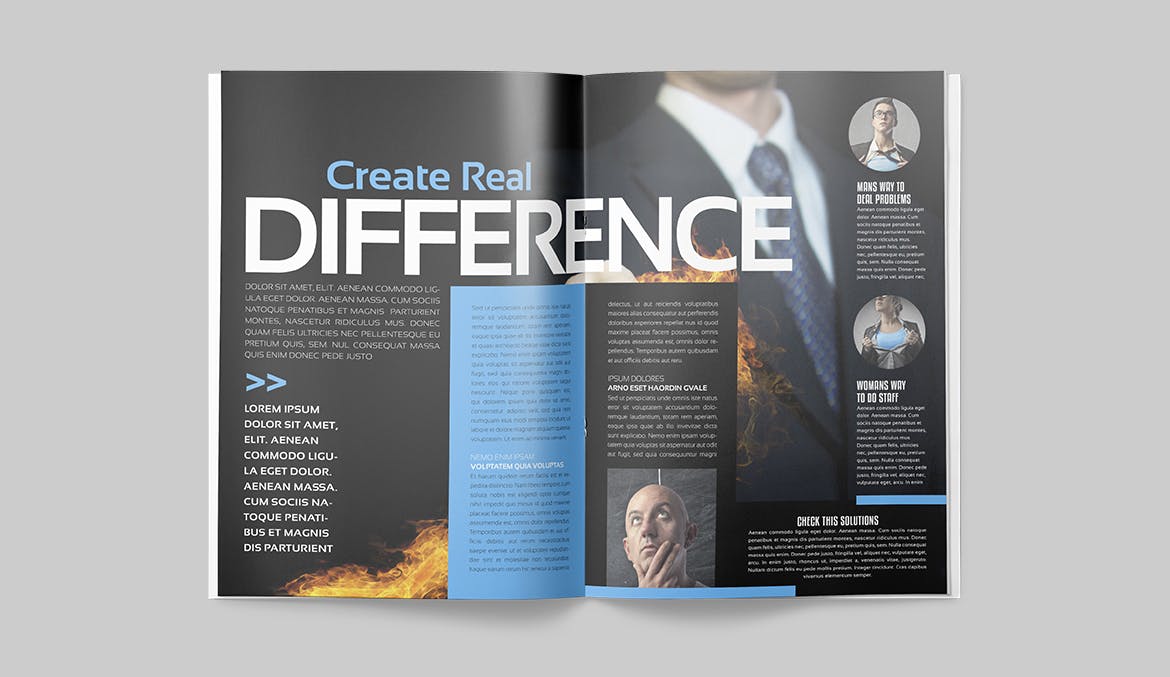 商务/金融/人物16设计网精选杂志排版设计模板 Magazine Template插图(12)