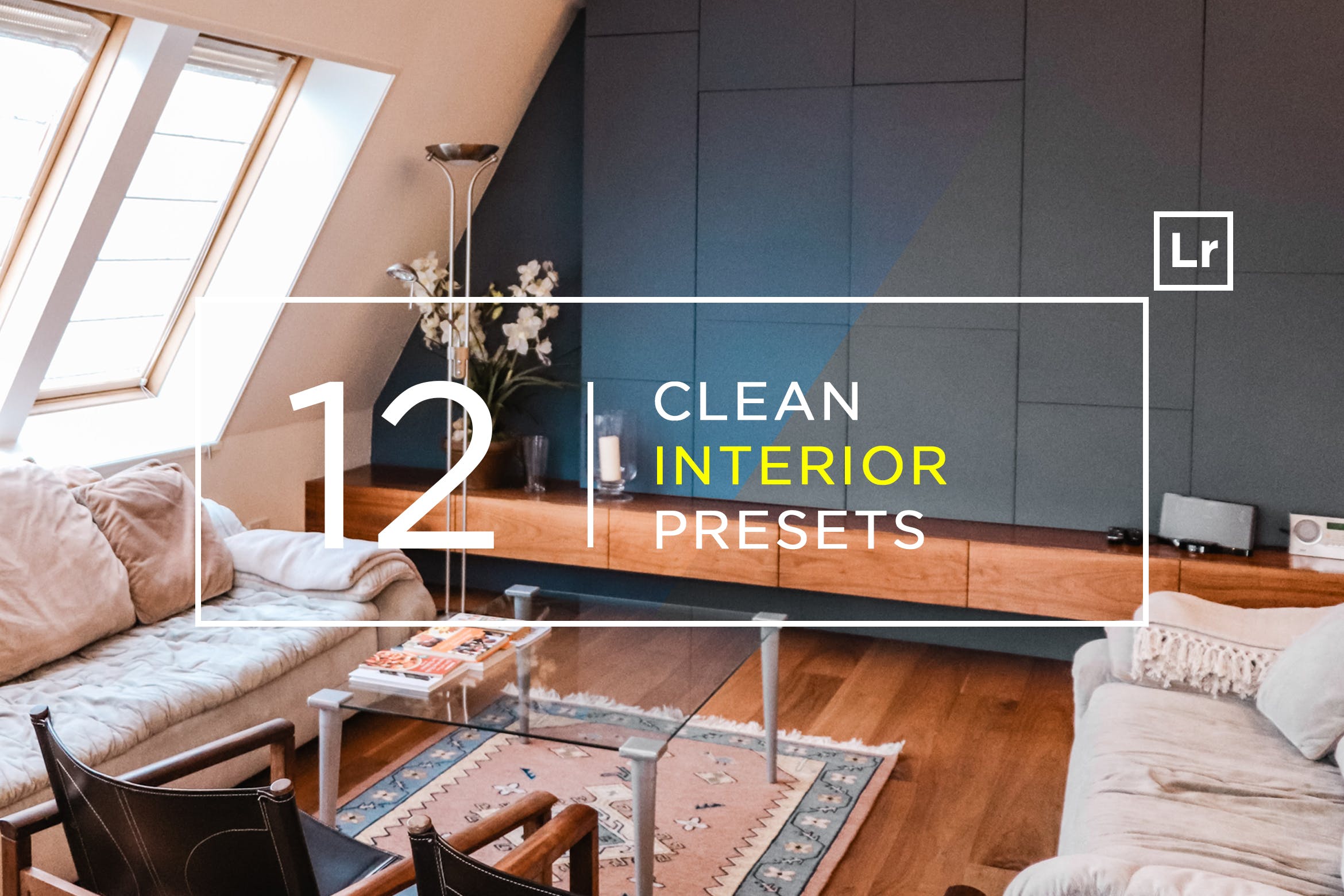 12款室内摄影必备的调色滤镜素材库精选LR预设 12 Clean Interior Lightroom Presets插图