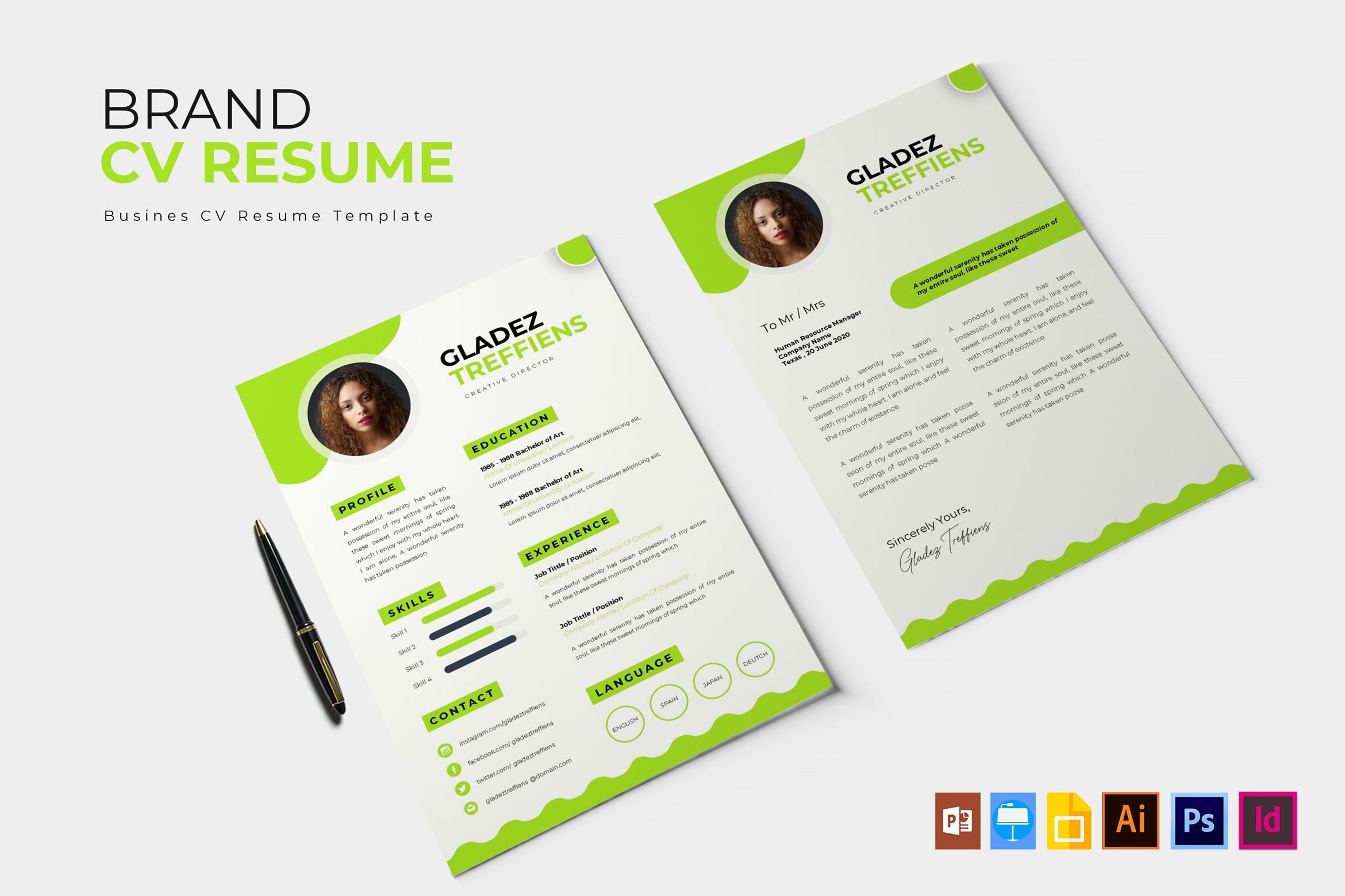 品牌策划/设计师个人简历模板 The Brand | CV & Resume插图