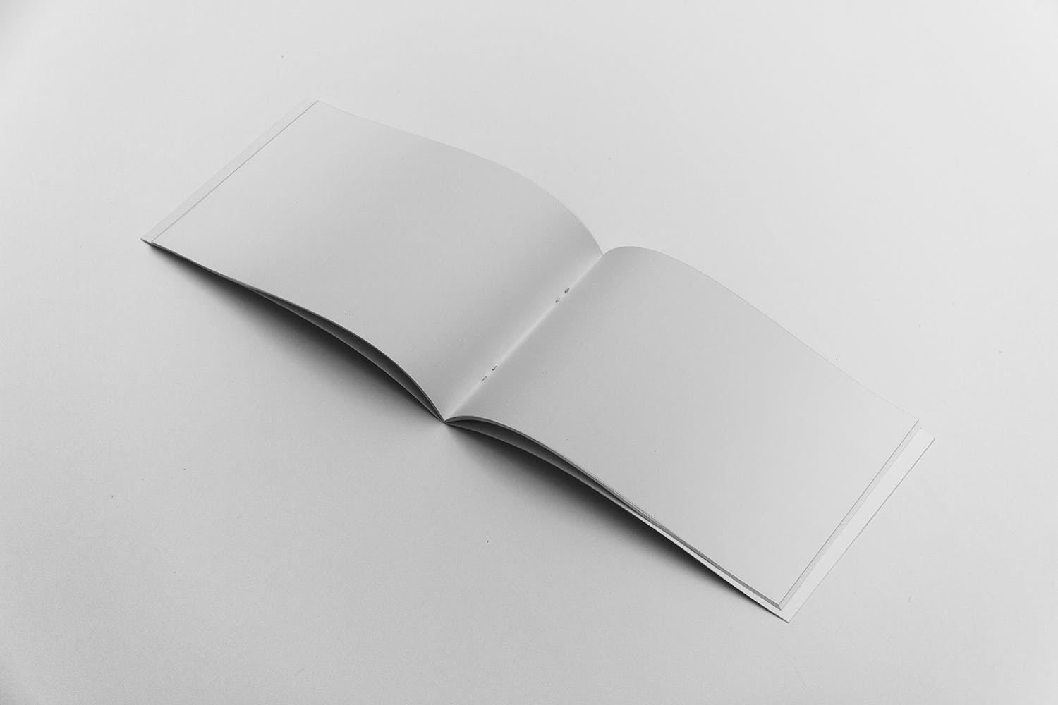 宣传画册/企业画册内页版式设计图样机16设计网精选 Open Landscape Brochure Mockup插图(1)