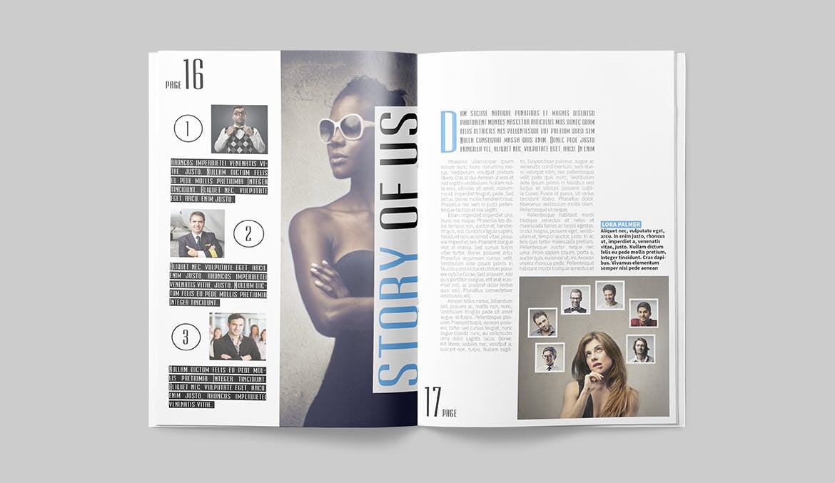 生活方式主题16设计网精选杂志版式设计模板 Magazine Template插图(8)