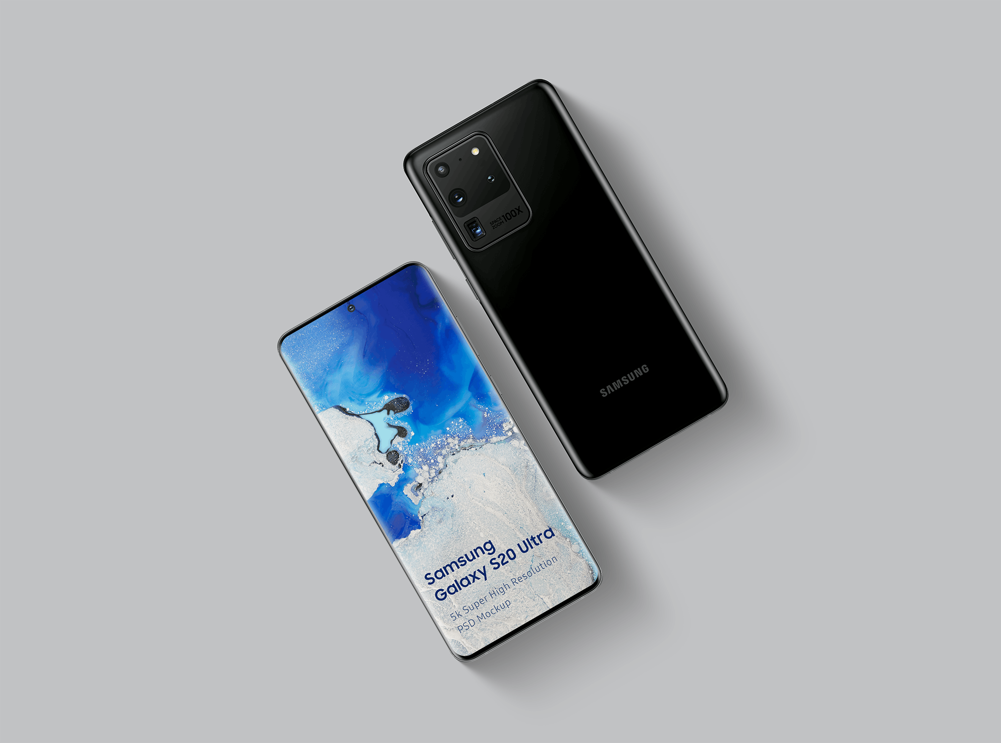 三星智能手机Galaxy S20 Ultra屏幕预览素材库精选样机模板 Samsung Galaxy S20 Ultra Mockup 1.0插图(4)