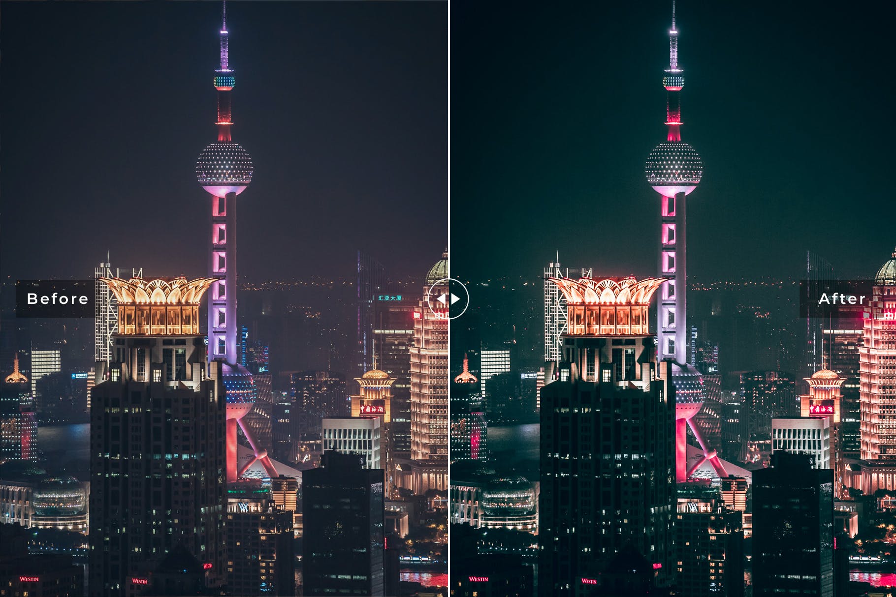 上海街景/夜景/人物摄影LR调色预设下载 Shanghai Mobile & Desktop Lightroom Presets插图(5)