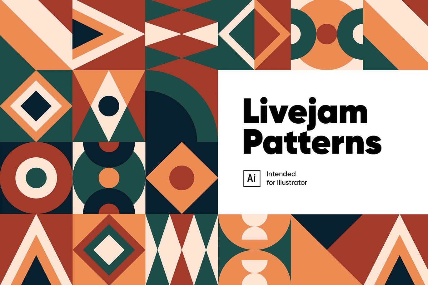 Livejam抽象图案背景16图库精选 Livejam Abstract Patterns Pack插图