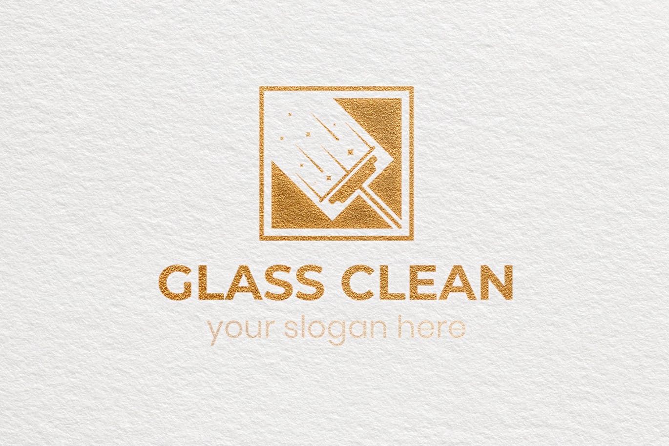 玻璃清洁服务Logo设计素材库精选模板 Glass Clean Business Logo Template插图(3)
