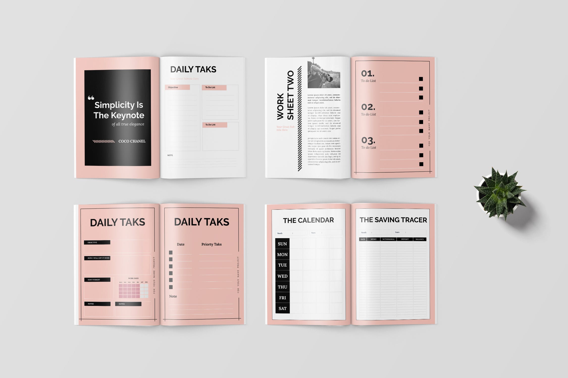 极简主义Workbook创意设计模板v2 Stardraw – Minimalist Workbook Template插图(3)