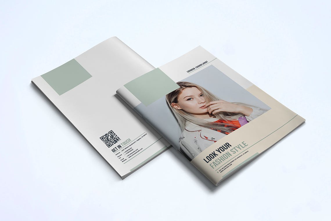 时装订货画册/新品上市产品16设计网精选目录设计模板v2 Fashion Lookbook Template插图(13)