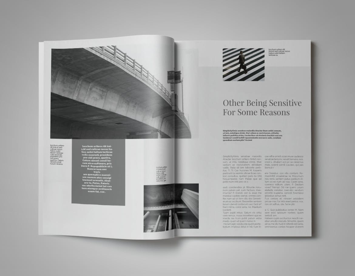 现代版式设计时尚16设计网精选杂志INDD模板 Simplifly | Indesign Magazine Template插图(8)