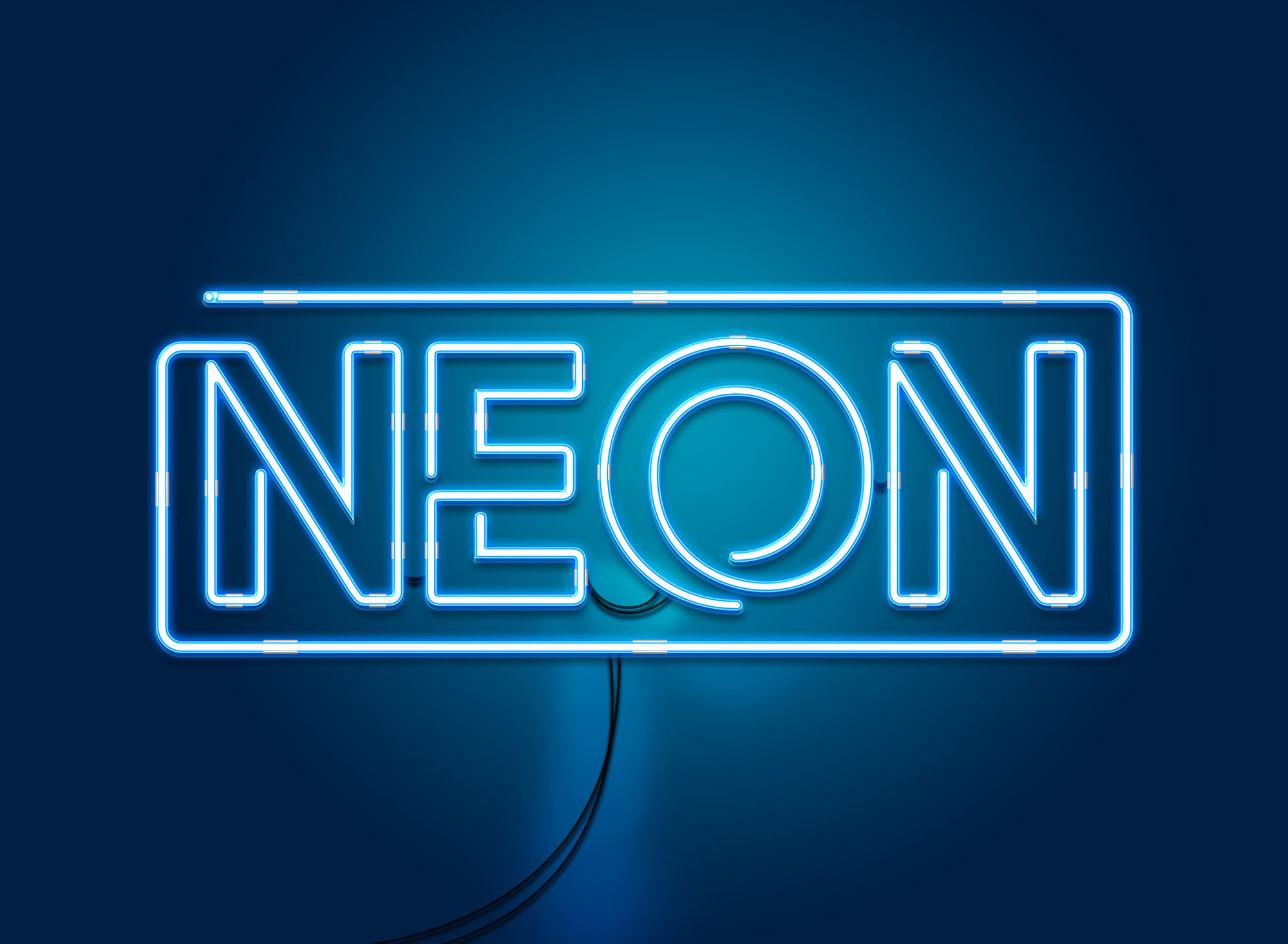 霓虹灯风格品牌设计英文装饰字体16设计素材网精选 Neon Display Font插图