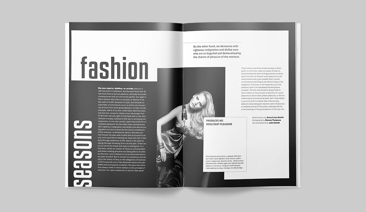 时尚/摄影/服装主题16图库精选杂志设计INDD模板 Magazine Template插图(9)