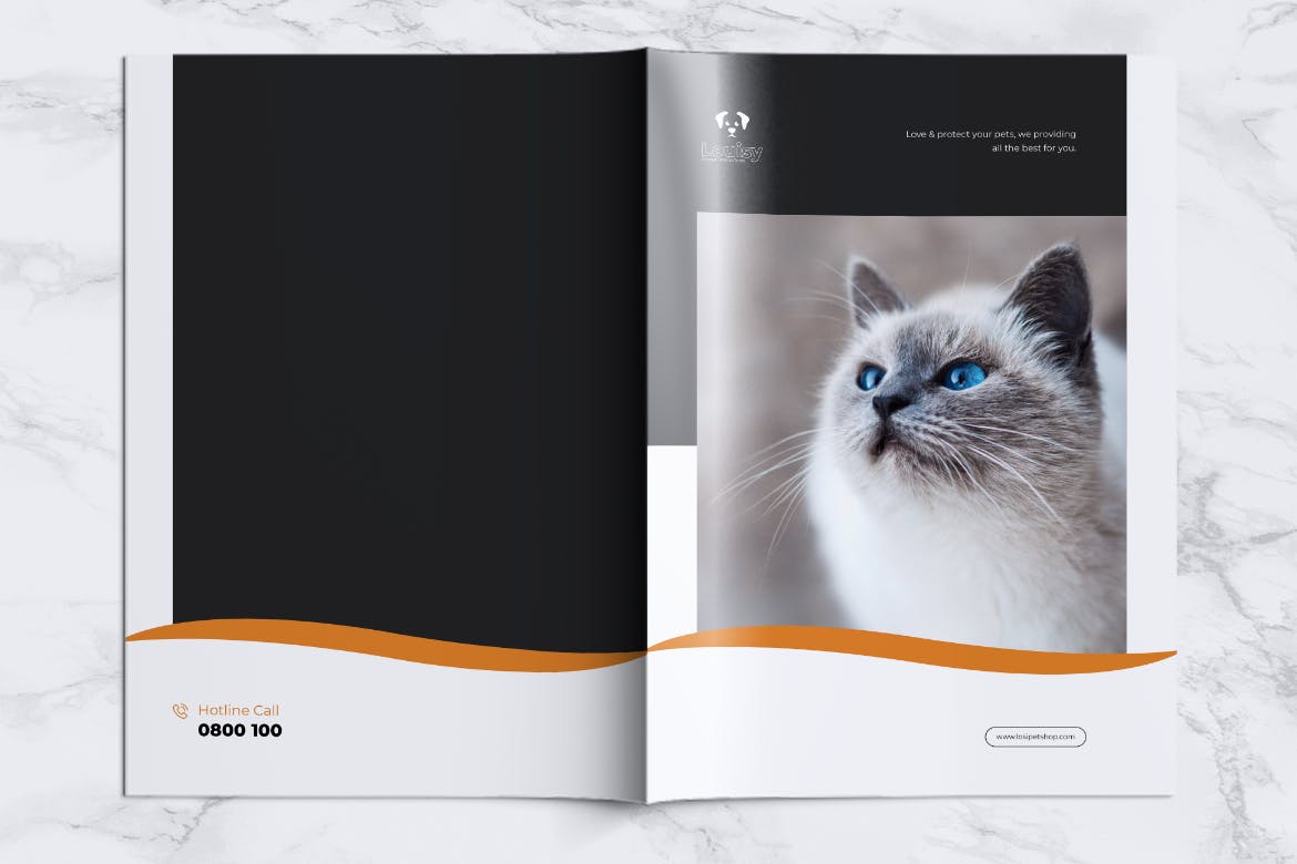 宠物店业务宣传手册设计模板 LOSI Pet Shop Business Brochure插图(7)