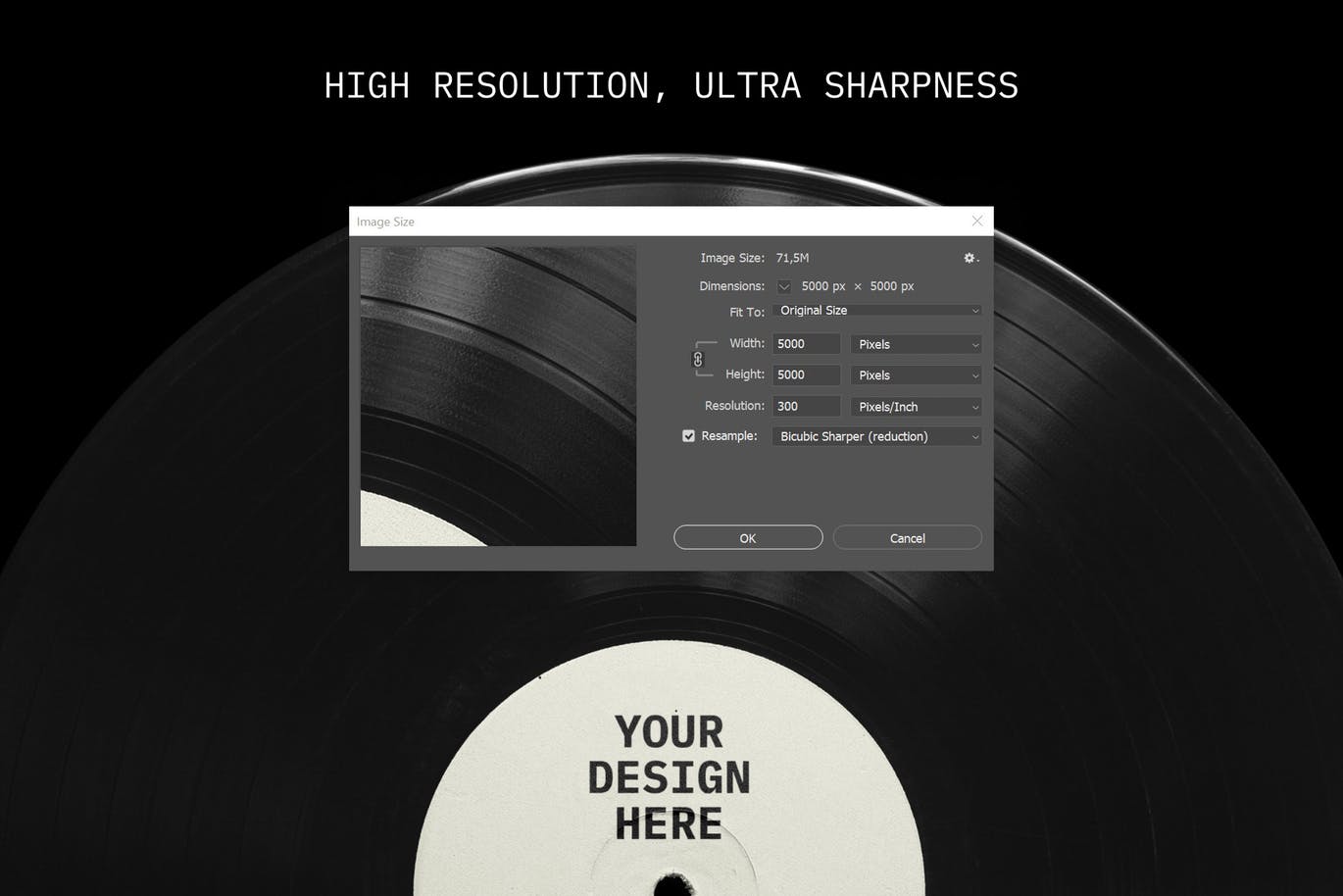 乙烯基唱片包装盒及封面设计图16设计网精选模板 Vinyl Record Mockup插图(1)