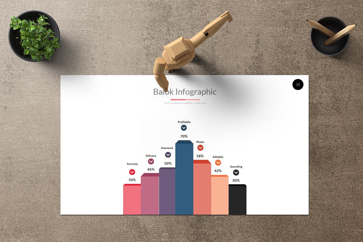 创意信息图表企业介绍谷歌幻灯片设计模板 Onana Google Slides插图(4)