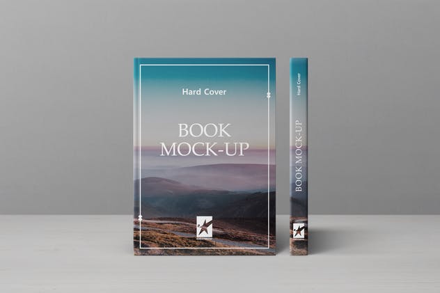 高端精装图书版式设计样机普贤居精选模板v1 Hardcover Book Mock-Ups Vol.1插图(12)