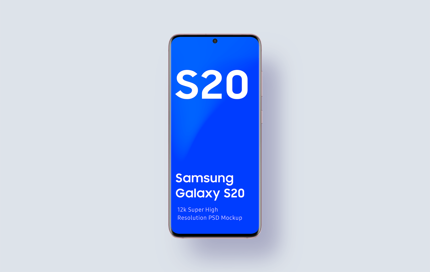 三星Galaxy S20智能手机屏幕演示16设计网精选样机v1 Samsung Galaxy S20 Mockup 1.0插图(1)